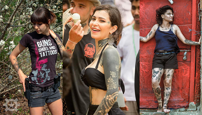 ටැටූ ගහපු සුන්දර යුවතියො ලංකාවේ ඇවිත් කරපු ලස්සන වැඩක්