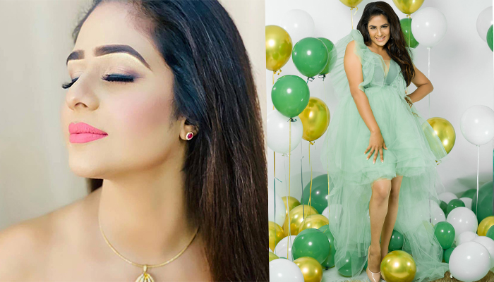 සුරූපී නිළි මහේෂි මධුසංකා උපන්දිනය සමරමින් සිදුකළ සරාගී ෆොටෝ ශූට් එක..(PHOTOS)