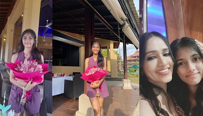 සුරූපී නිලි නිල්මිනි තෙන්නකොන්ගේ සුරූපී දියනිය උපන්දිනය සෑමරු හෑටි (Photo)