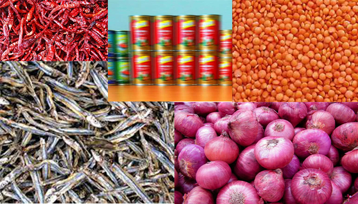 භාණ්ඩ වර්ග 5ක මිල පහළට