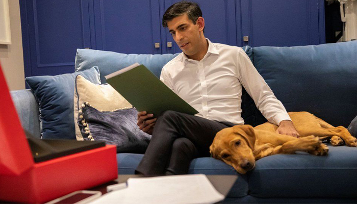 british prime rishi sunak dog news
