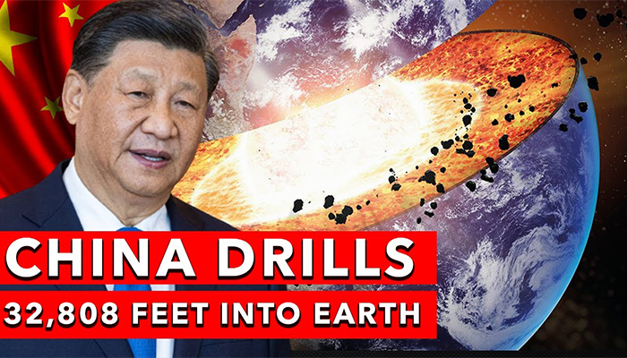 china is drilling deep hole